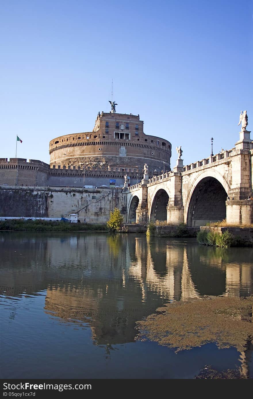 View of Castel Sant Angelo in Rome