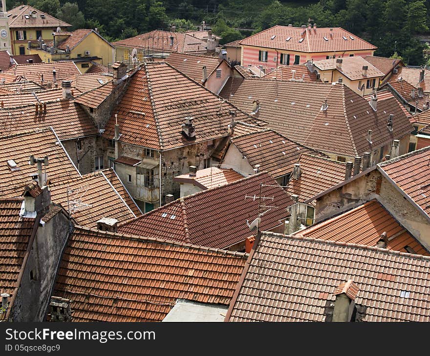 View on the roofs