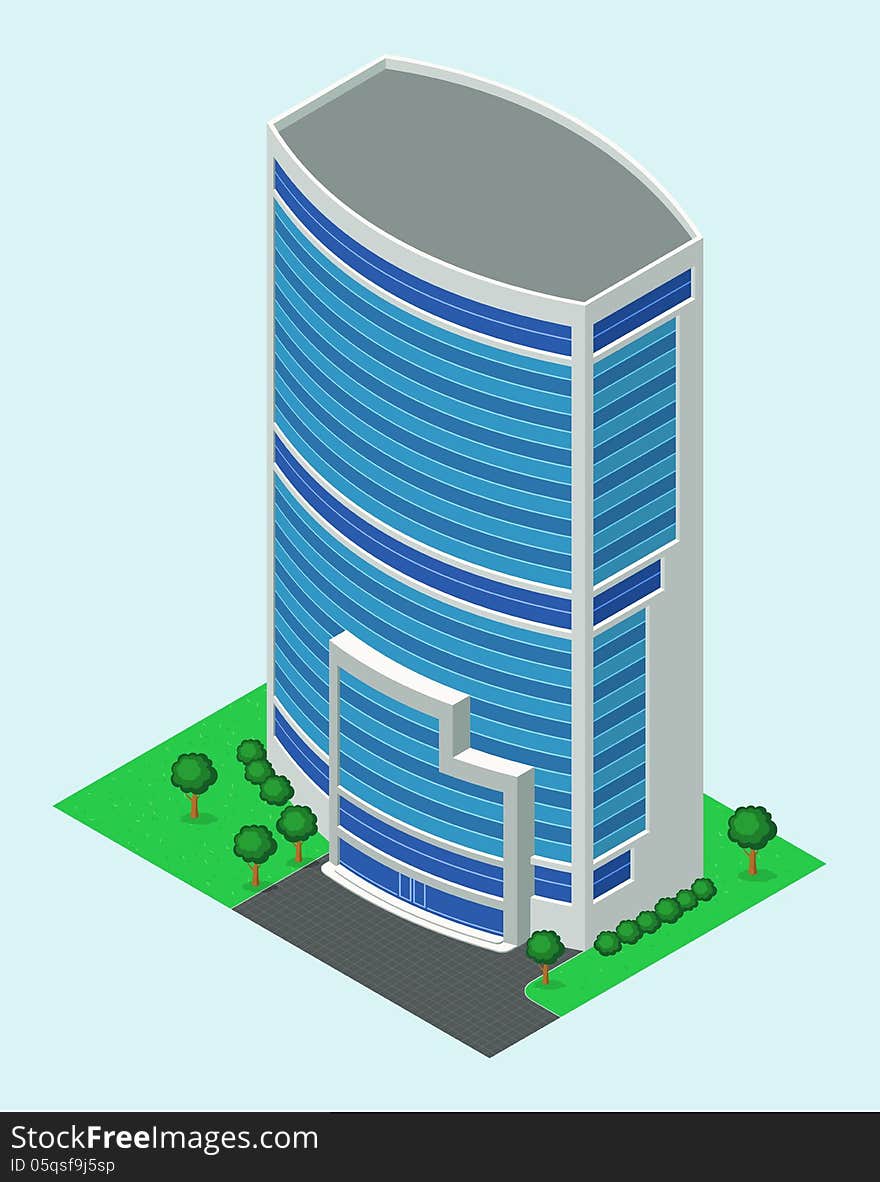 Isometric building