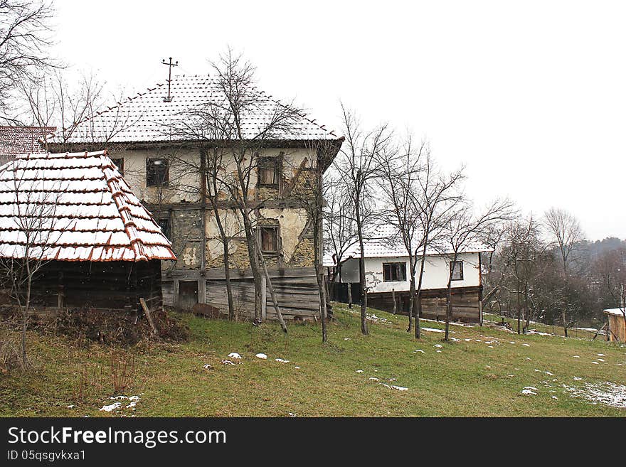 19st Balkan wood house