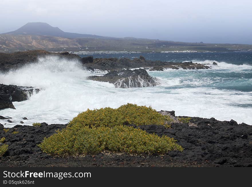 Stormy weather on Lanzarote