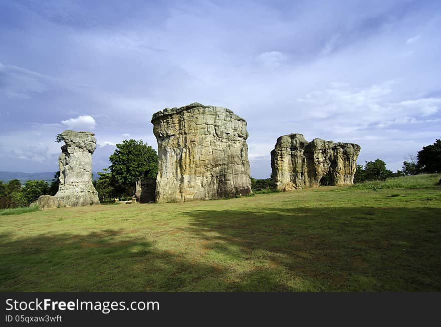 Giant Rock At Mor Hin Khao, Chaiyaphum Province, Thailand