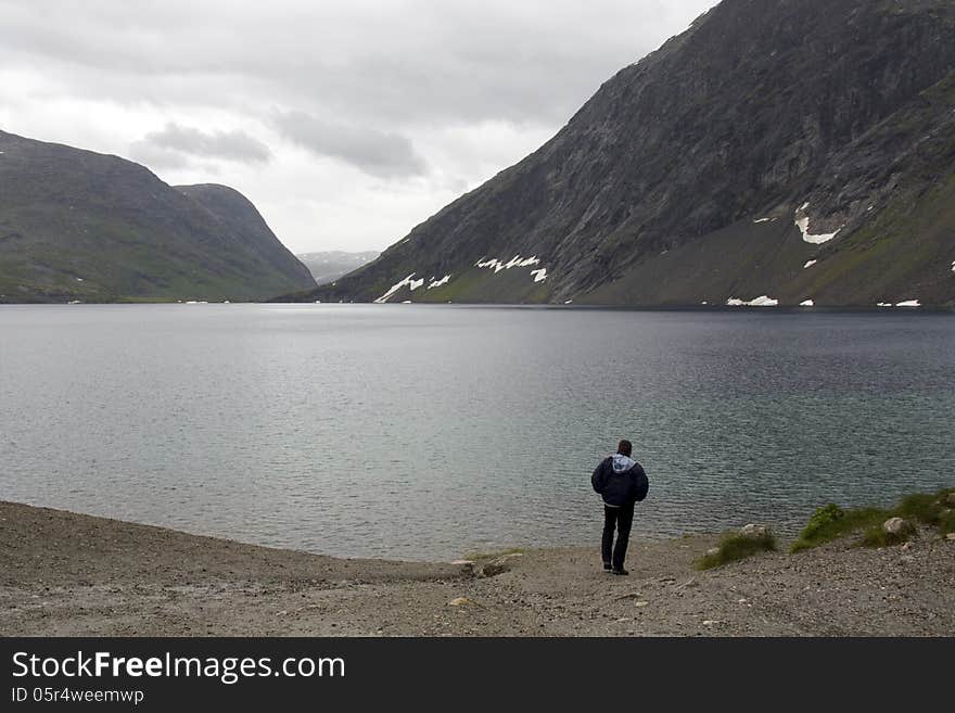 Norway. Mountain lake.