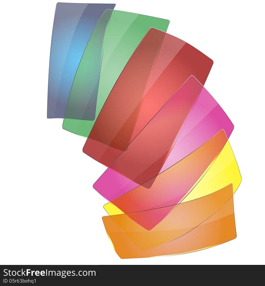 Vector illustration of bright colorful glasses. Vector illustration of bright colorful glasses