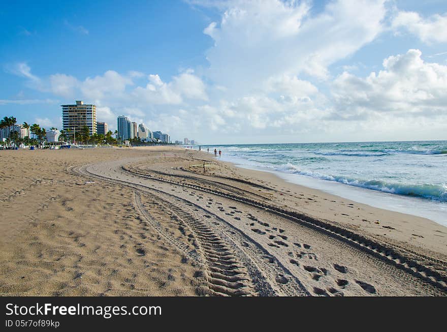 The beautiful sea in FFL, Florida USA.