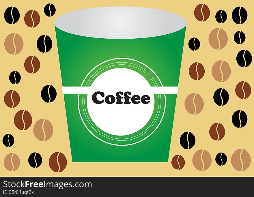 Illustration of a cup of coffee.