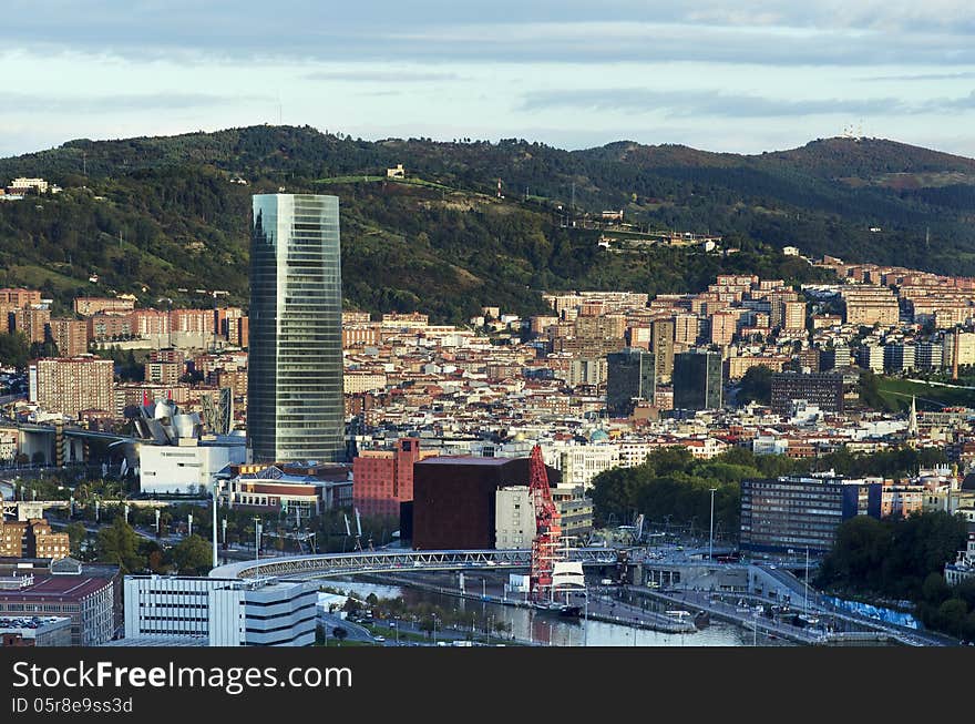 Views Of Bilbao City.