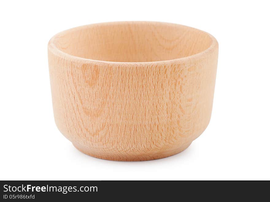 Empty Wooden Bowl