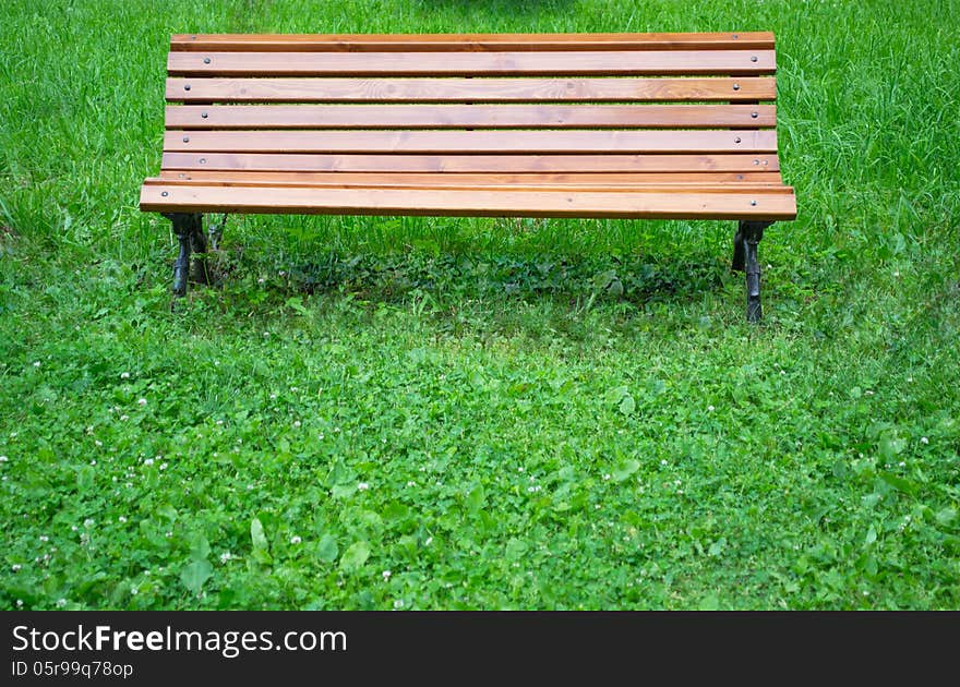 A park bench in Smolensk, Russia