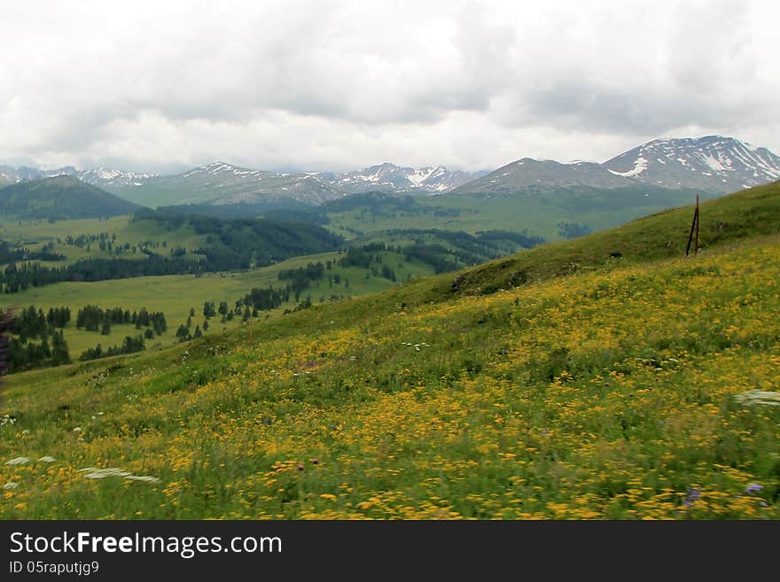 Mountainscape in East Kazakhstan