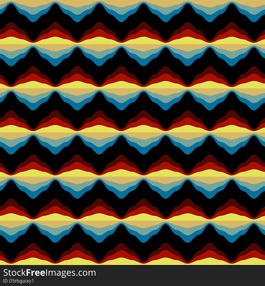 Seamless pattern geometric waves. Seamless pattern geometric waves