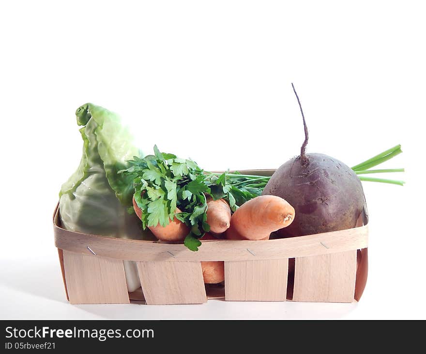 Vegetables in the basket