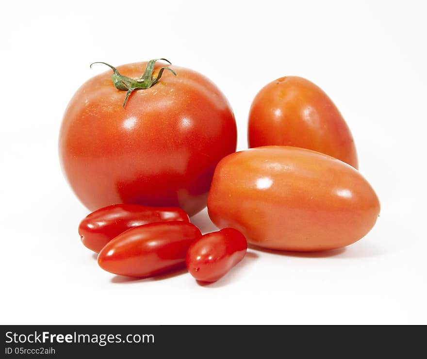 Three Types Of Tomatoes