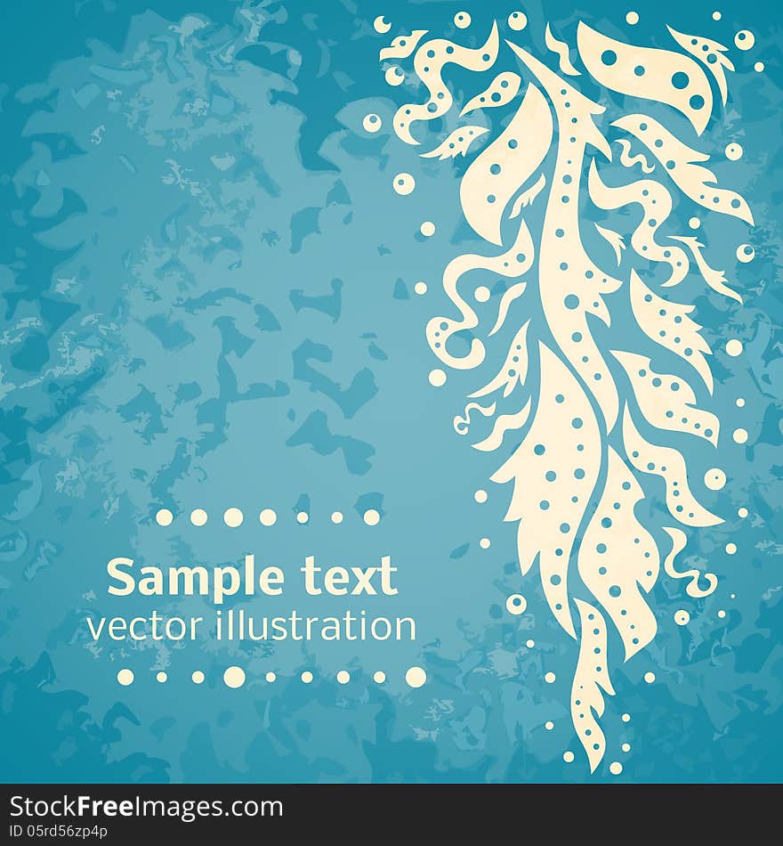 Retro floral detailed background. Vector