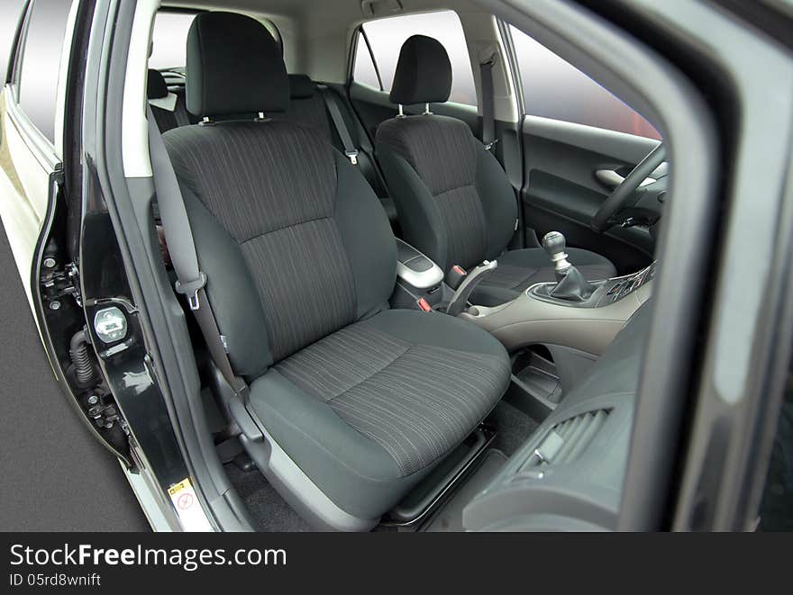 Front seats of a modern car