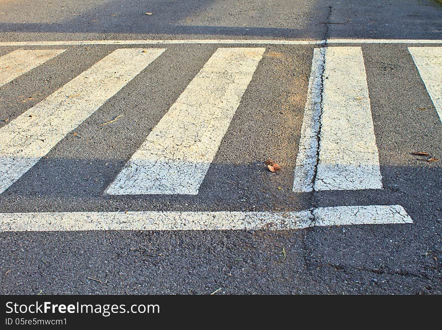 Cross walk In the evening. Cross walk In the evening