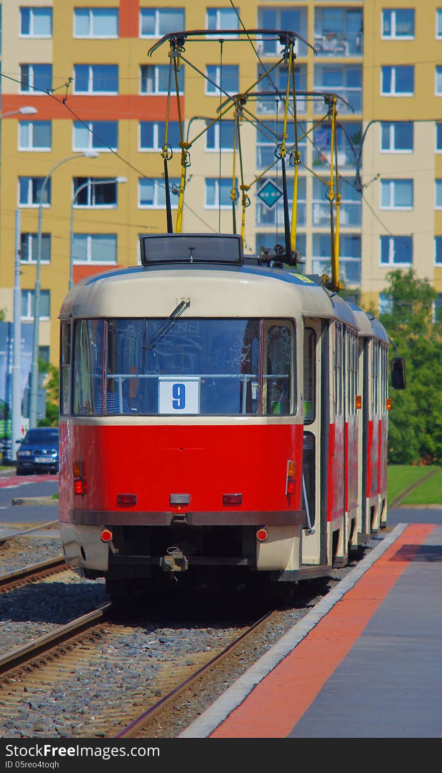 Tram In Prague, Czech Republic