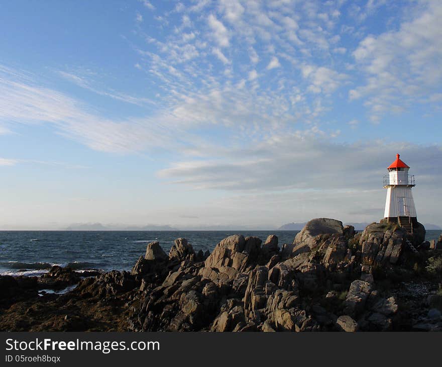 Lighthouse On The Sea Cost