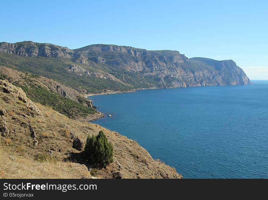 Crimean mountains near Balaklava, Sevastopol