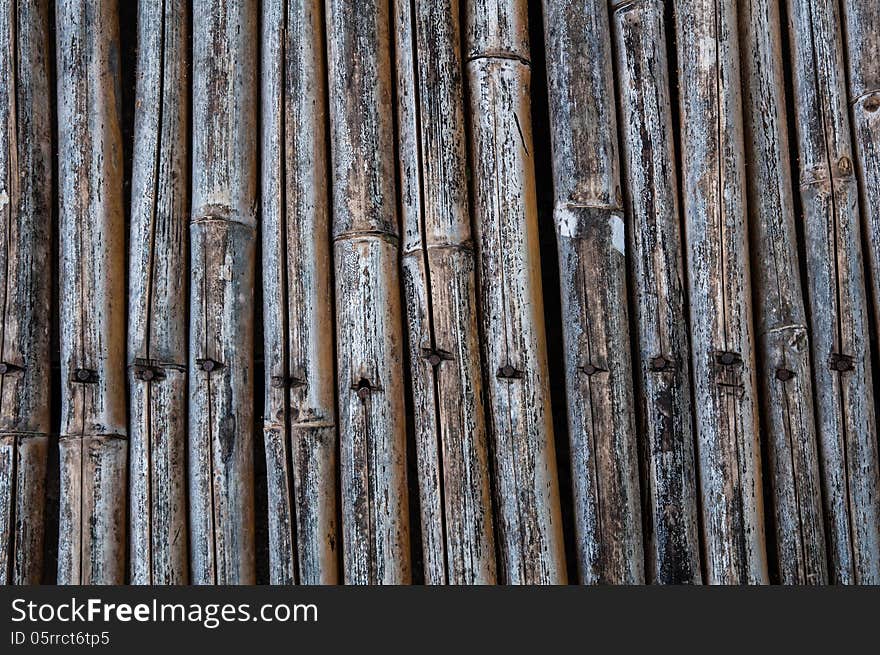 Old bamboo fence in my home