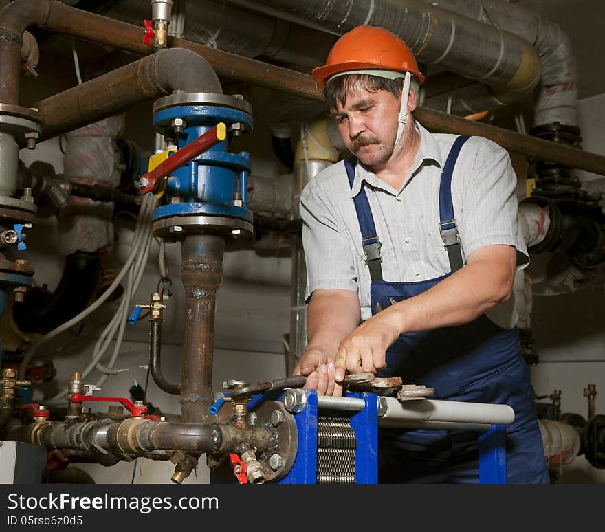 Plumber Working