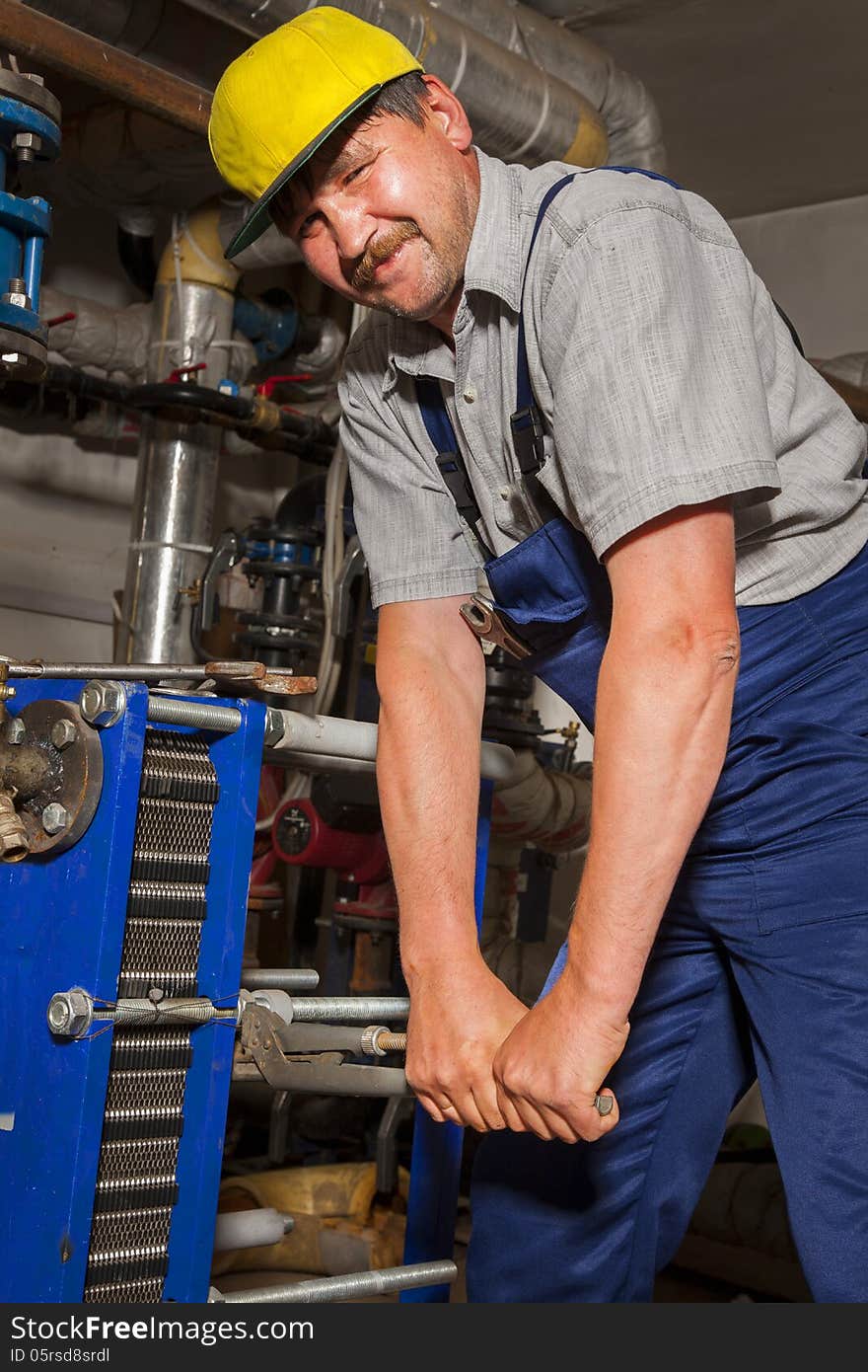 Plumber Working