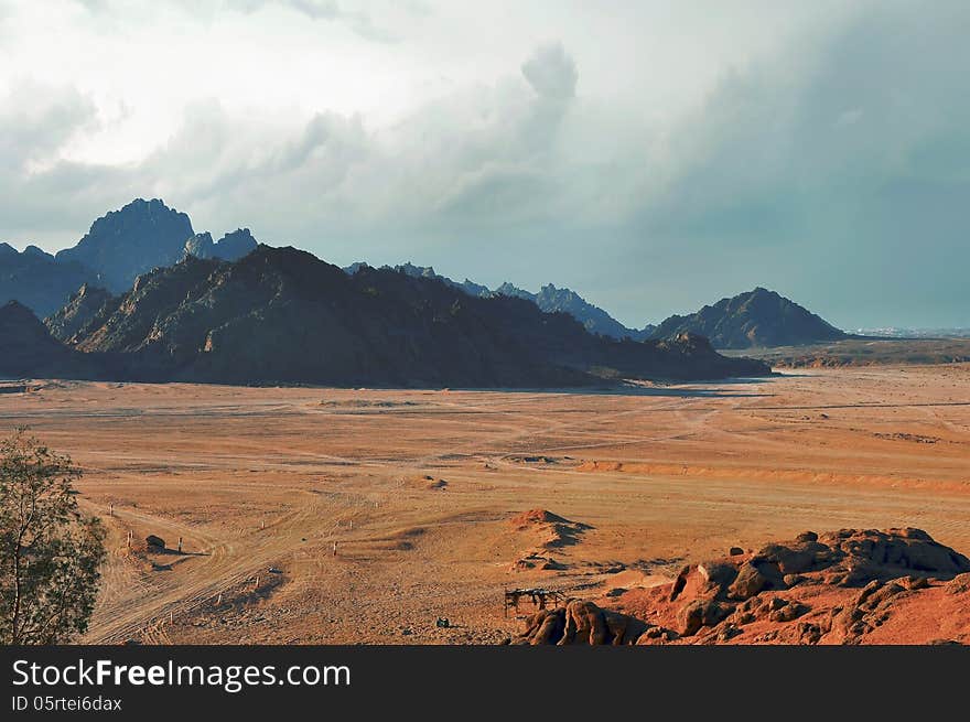 Egypt, the mountains of the Sinai desert