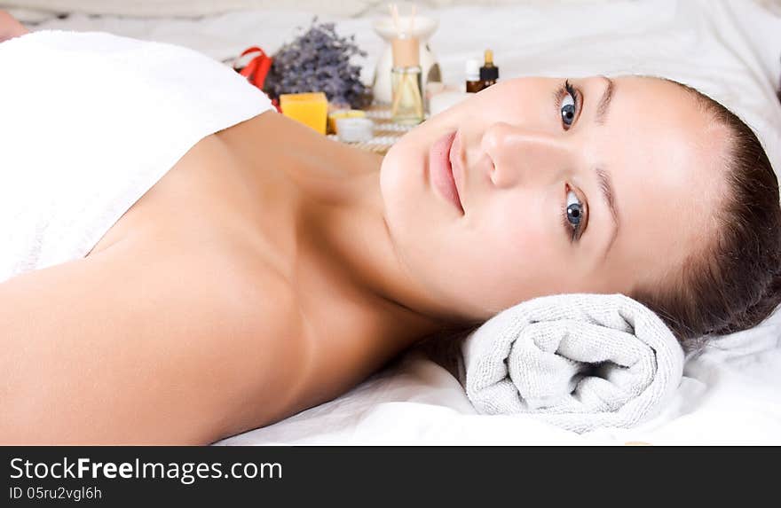 Conceptual image of wellness and beauty treatment.