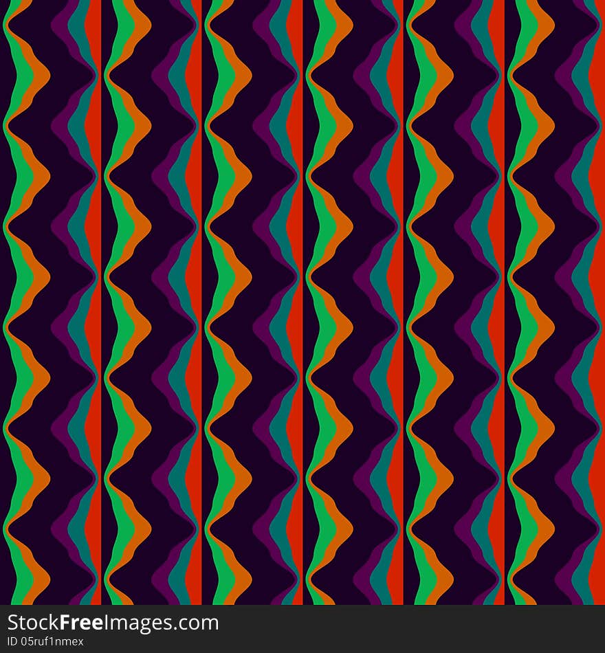 Abstract Retro Geometric Seamless Pattern