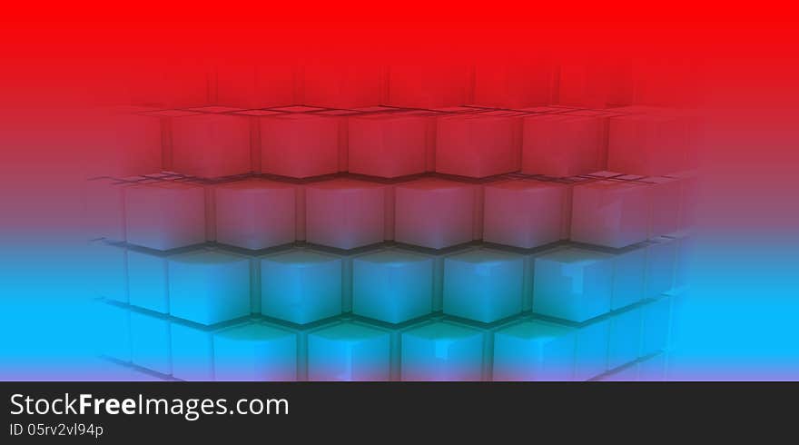 Abstract background with cubes, futuristic concept. Abstract background with cubes, futuristic concept