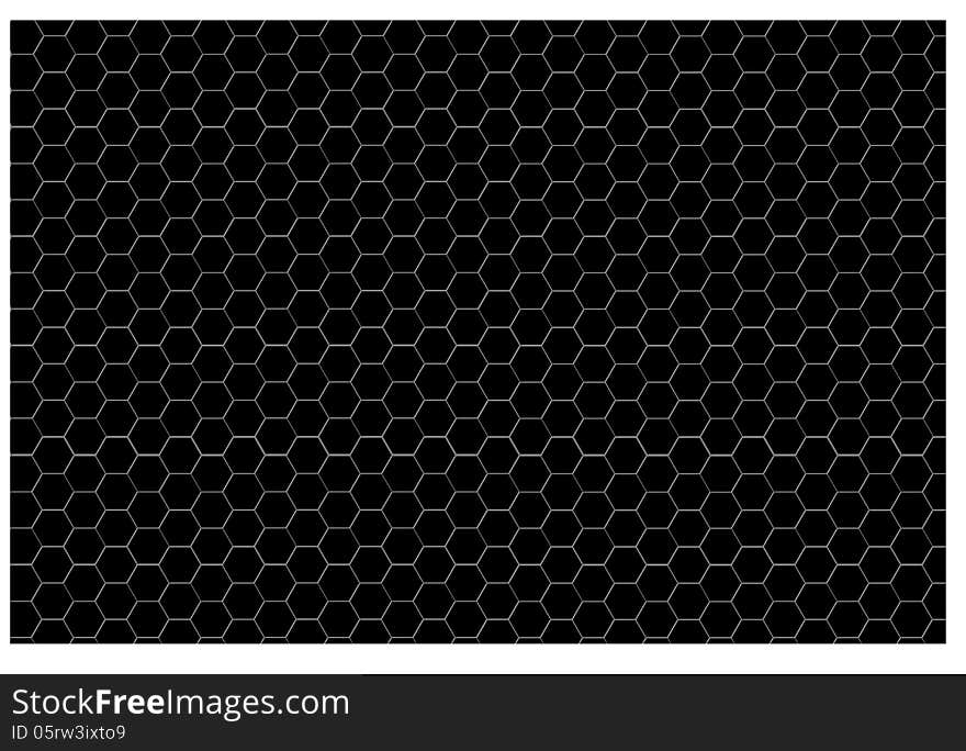 For background, Pattern - Black Hexagon