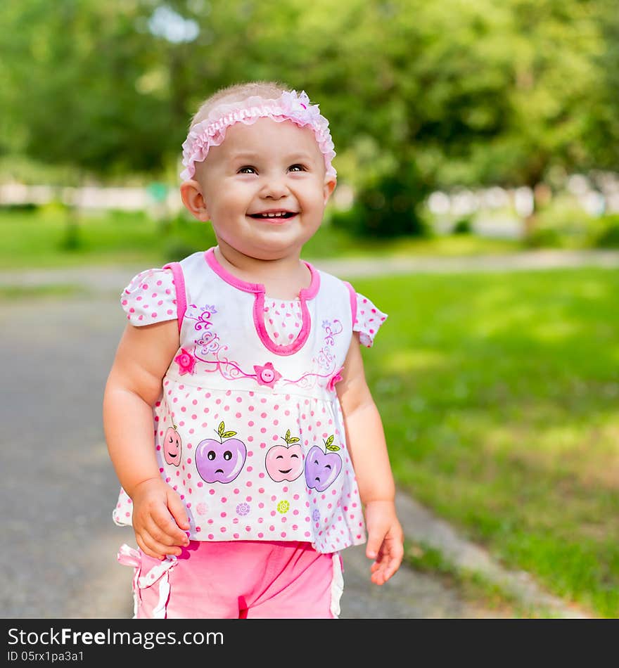 Little girl on the street