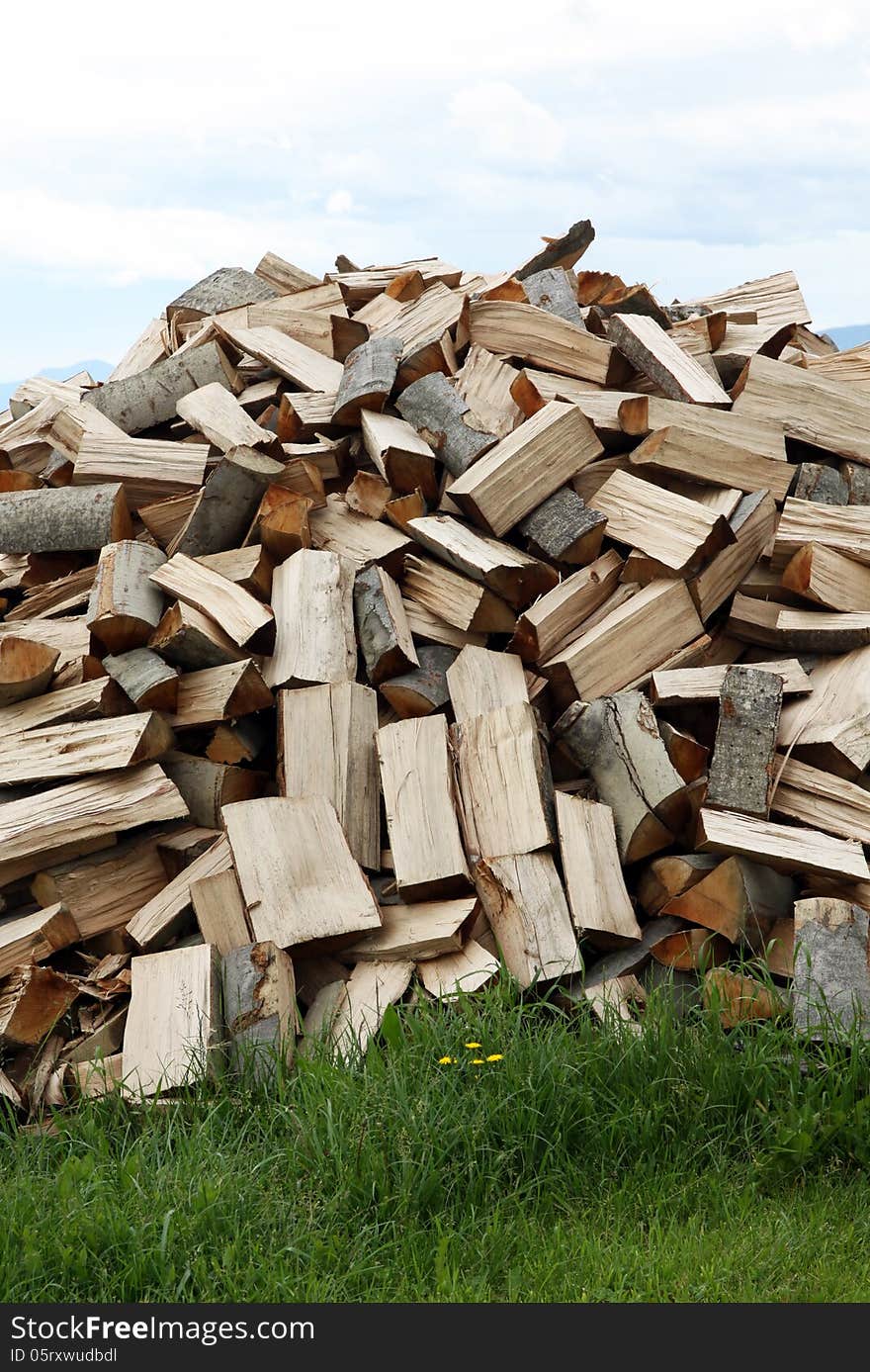 A Big Pile Of Firewood