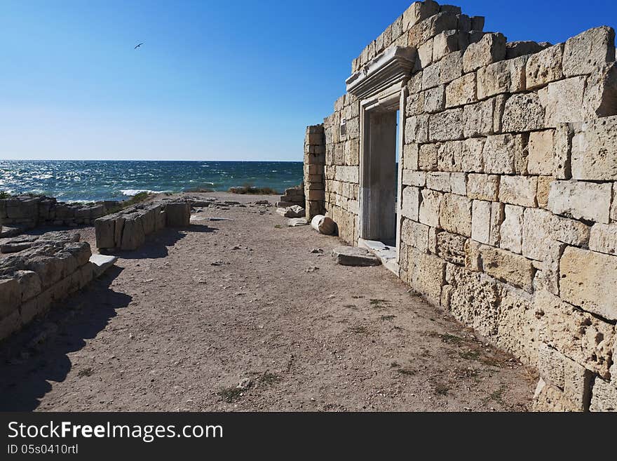 Ruins of Chersonese Taurian in Crimea