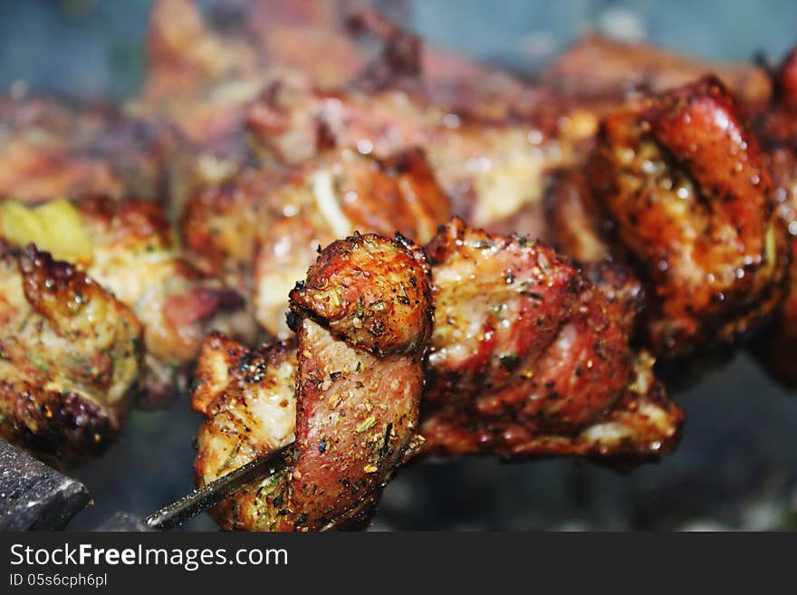 Roasted meat as a symbol of healthy eating