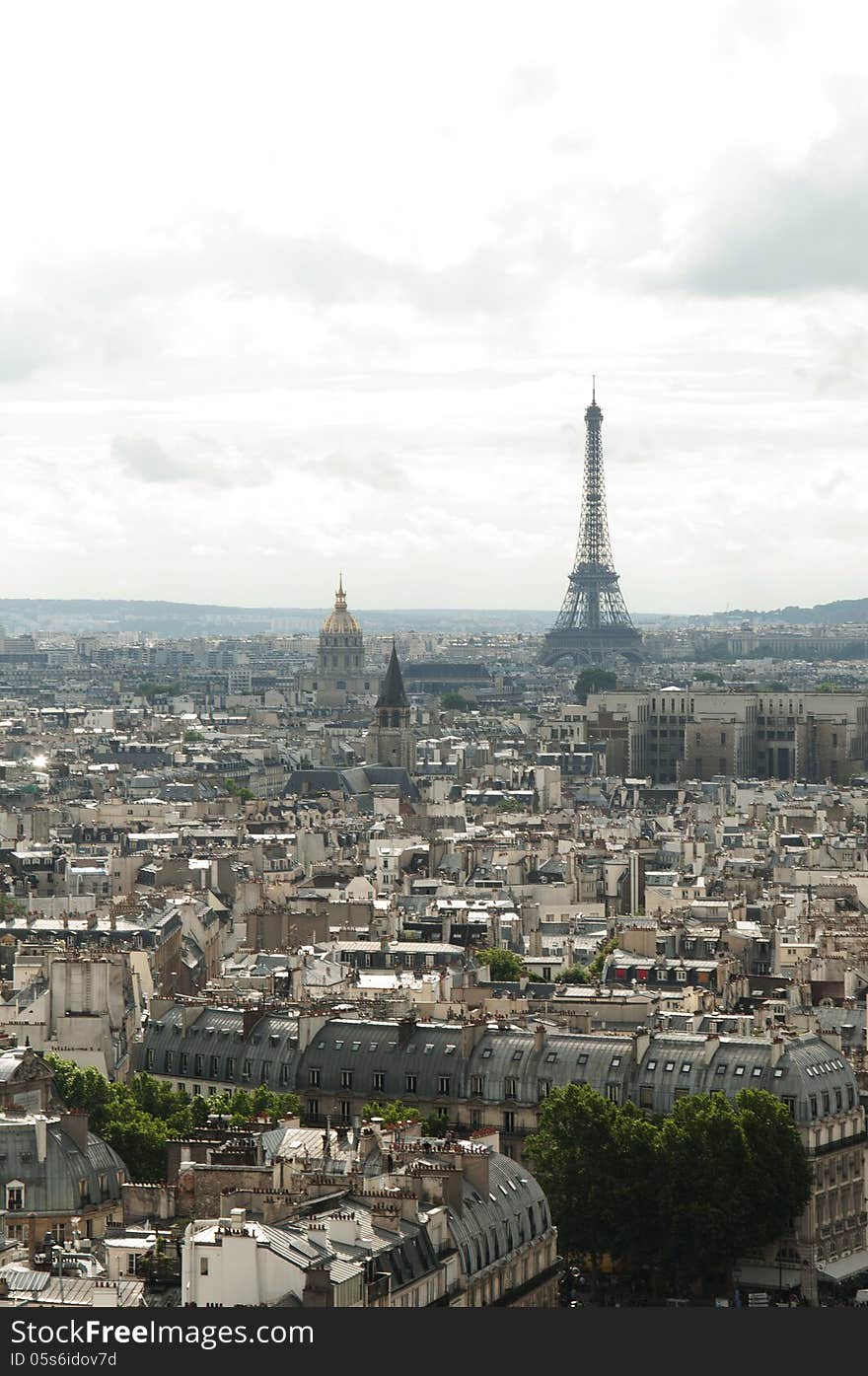 A magnificent view of Paris