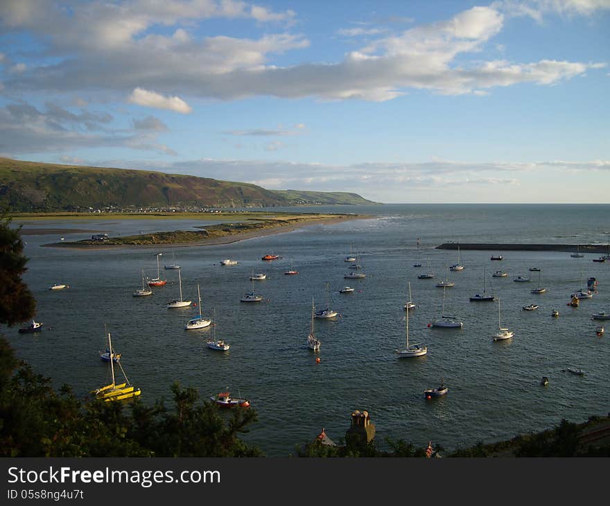 Boats at Barmouth Bay Harbour - Wales