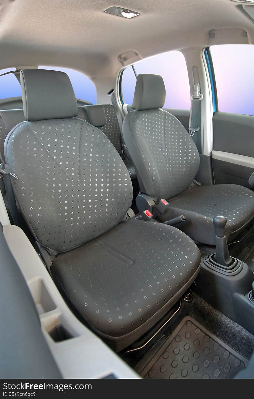 Front seats of a modern car. Front seats of a modern car