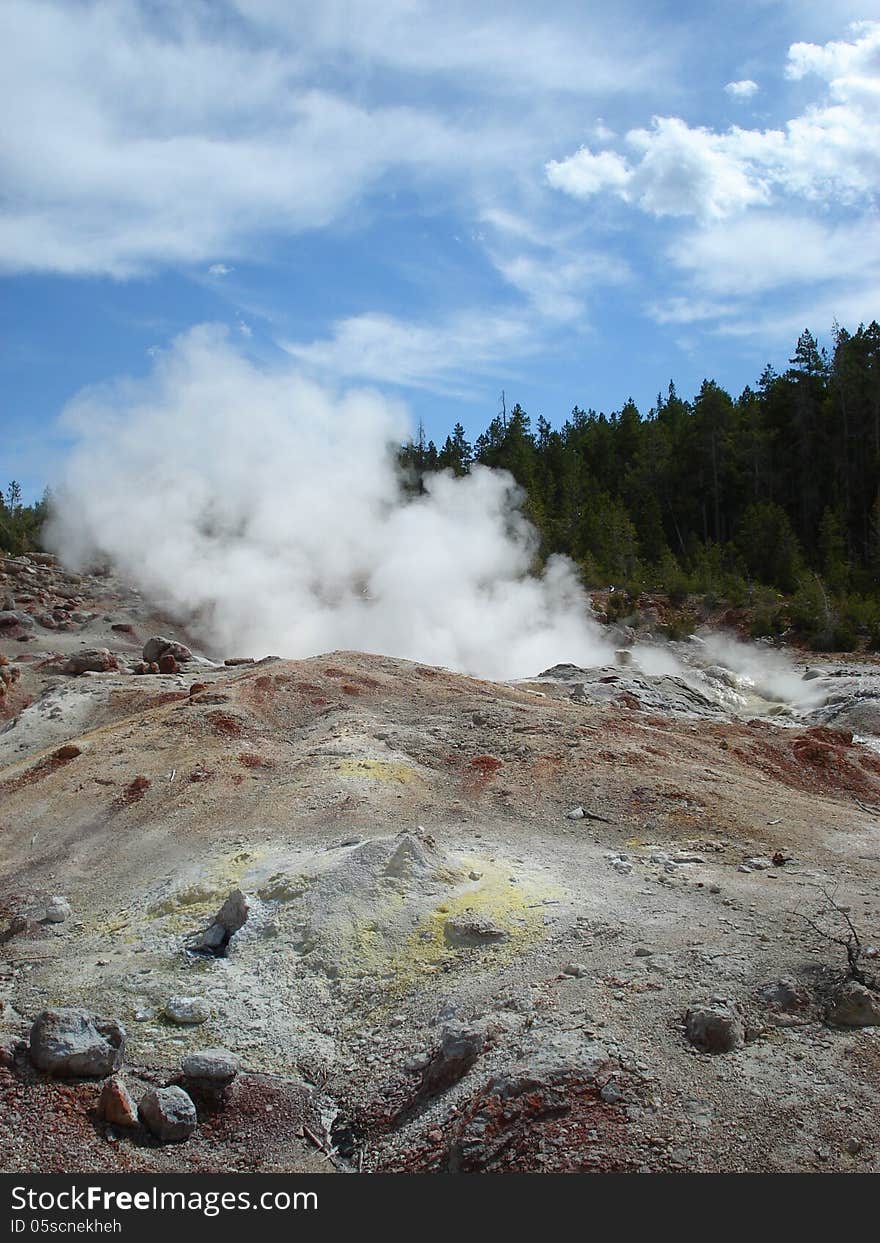 Steamboat Geyser, Norris Basin, Yellowstone