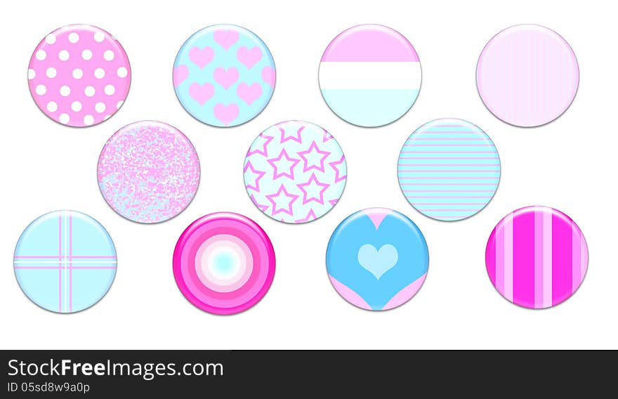 Girly Badges