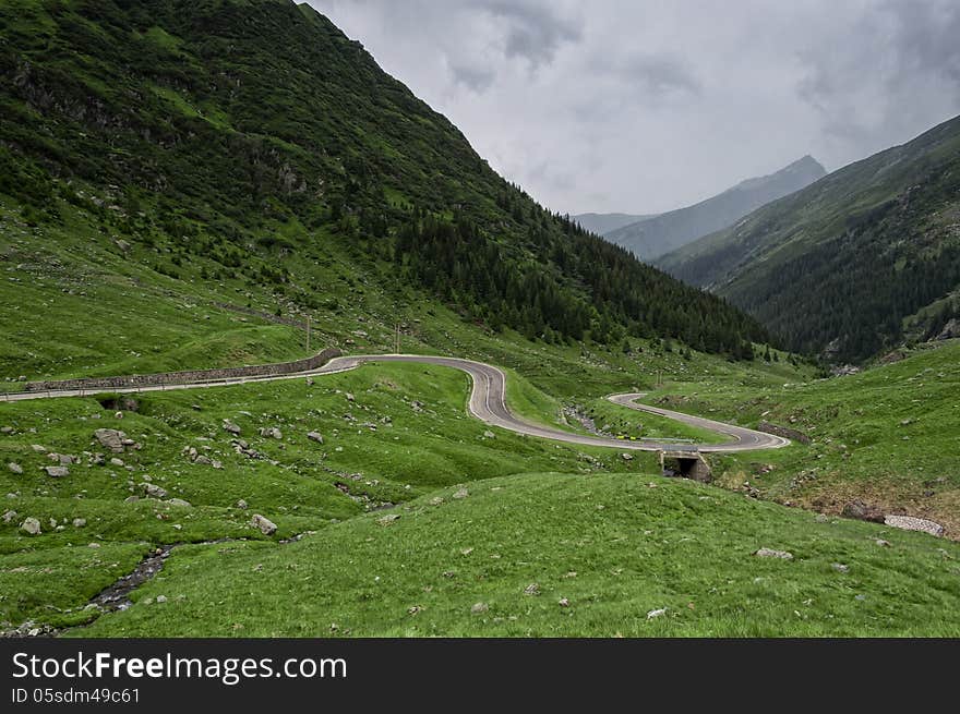 Beautiful mountains landscape in Carpathian