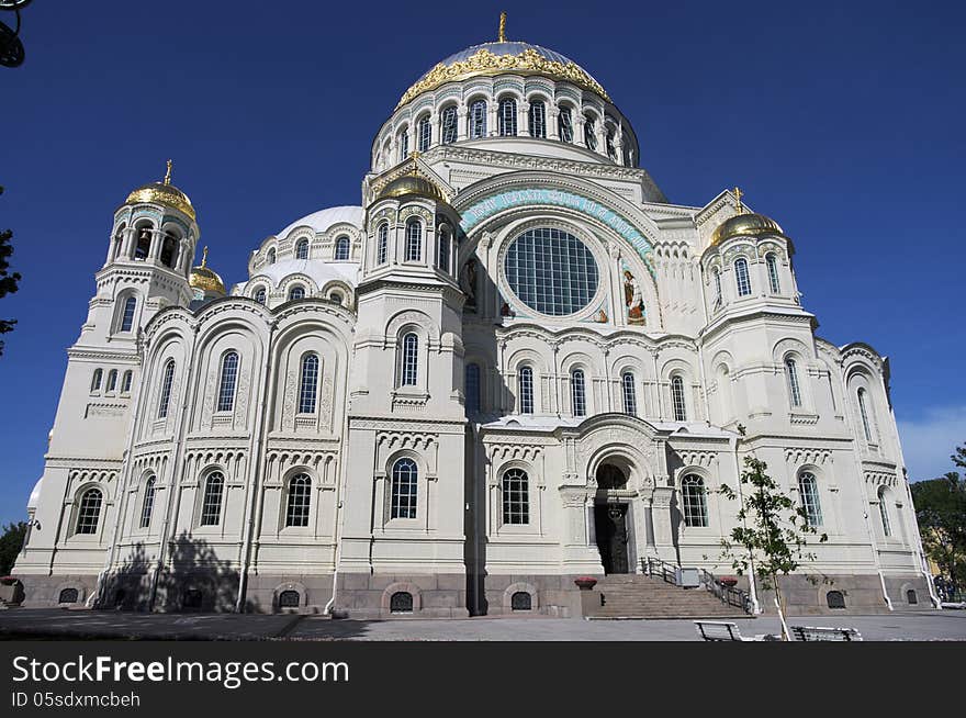 Naval Cathedral in Kronstadt, St.Petersburg, Russia. Naval Cathedral in Kronstadt, St.Petersburg, Russia