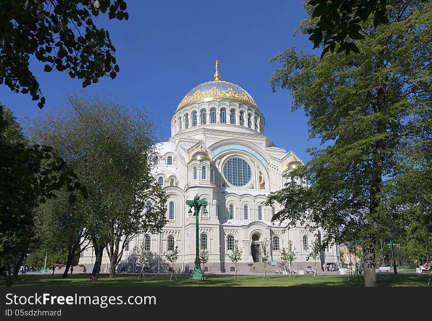 Naval Cathedral in Kronstadt, St.Petersburg, Russia. Naval Cathedral in Kronstadt, St.Petersburg, Russia