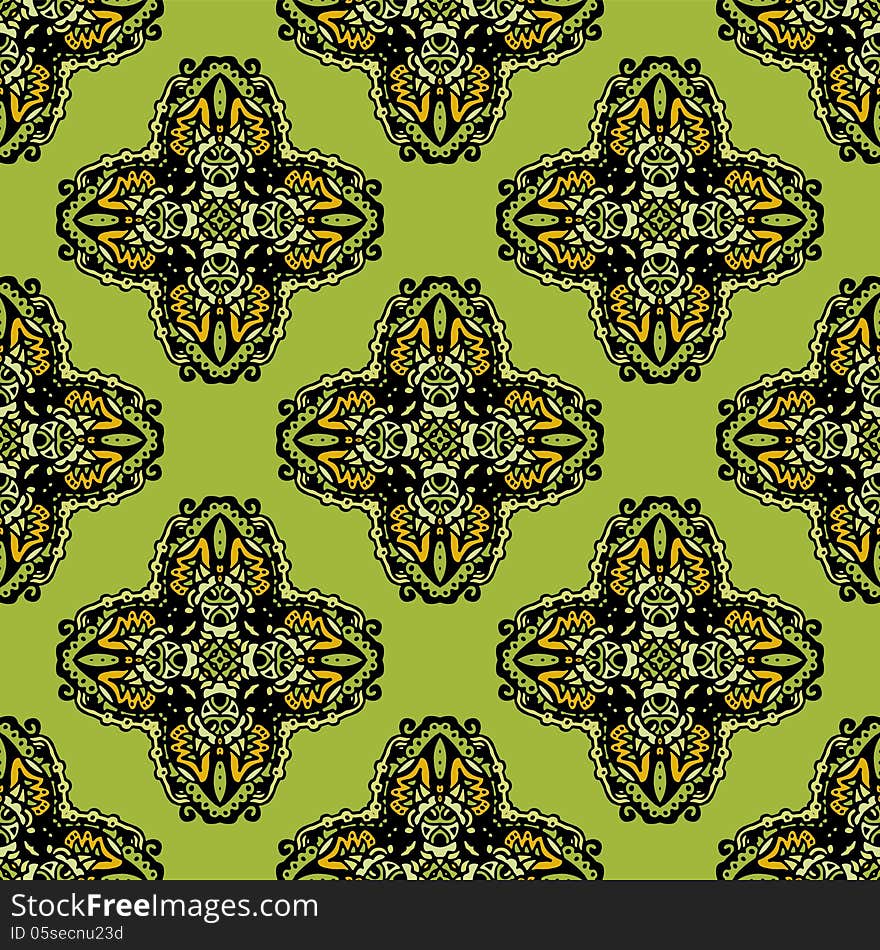 Ethnic Seamless Pattern  Illustration