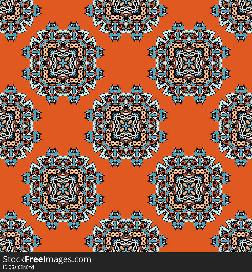 Ethnic Seamless Pattern Vector