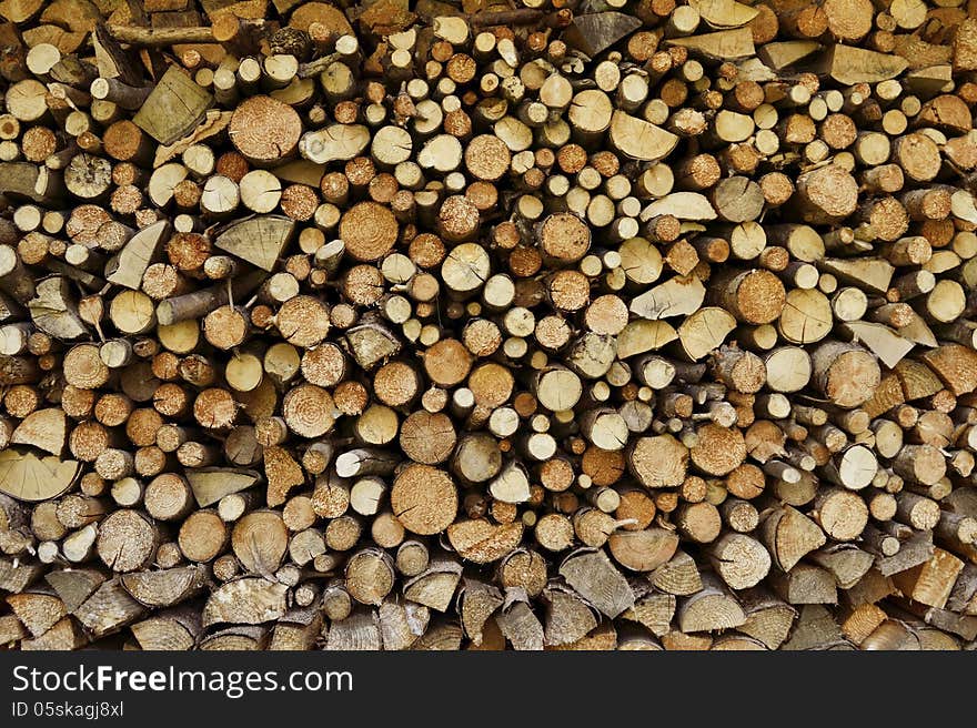 Splitted firewood texture