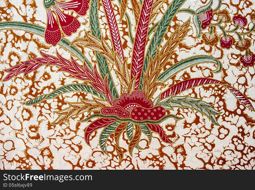 Beautiful Batik Floral Pattern and Motifs. Beautiful Batik Floral Pattern and Motifs