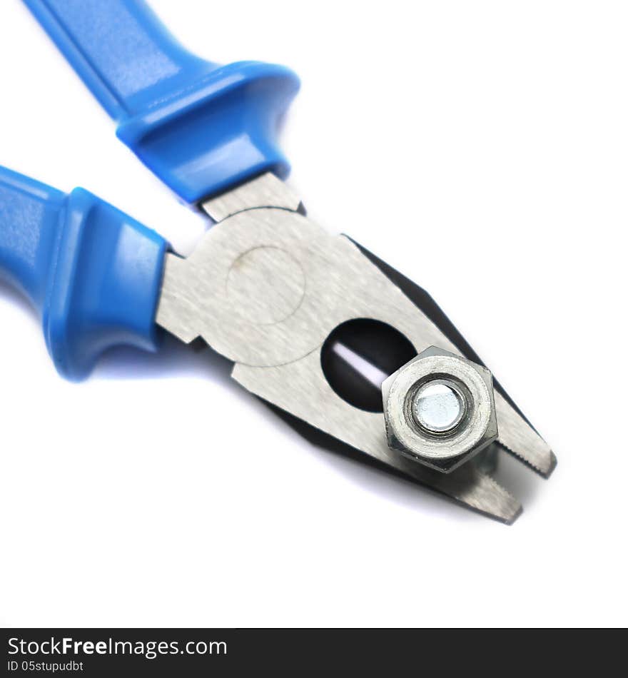 Pliers isolated on white background