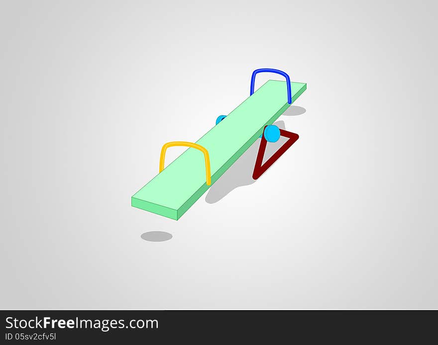 Illustration of teeter no background done by software. Illustration of teeter no background done by software