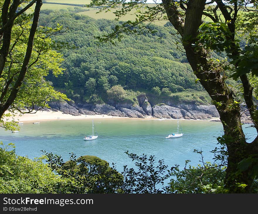 Boats At Devonshire Sandy Cove